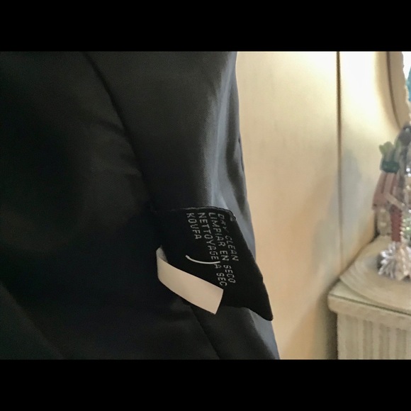 Kasper Blazer petites Black  lined 8P💕great shape button front versatile - Picture 9 of 11